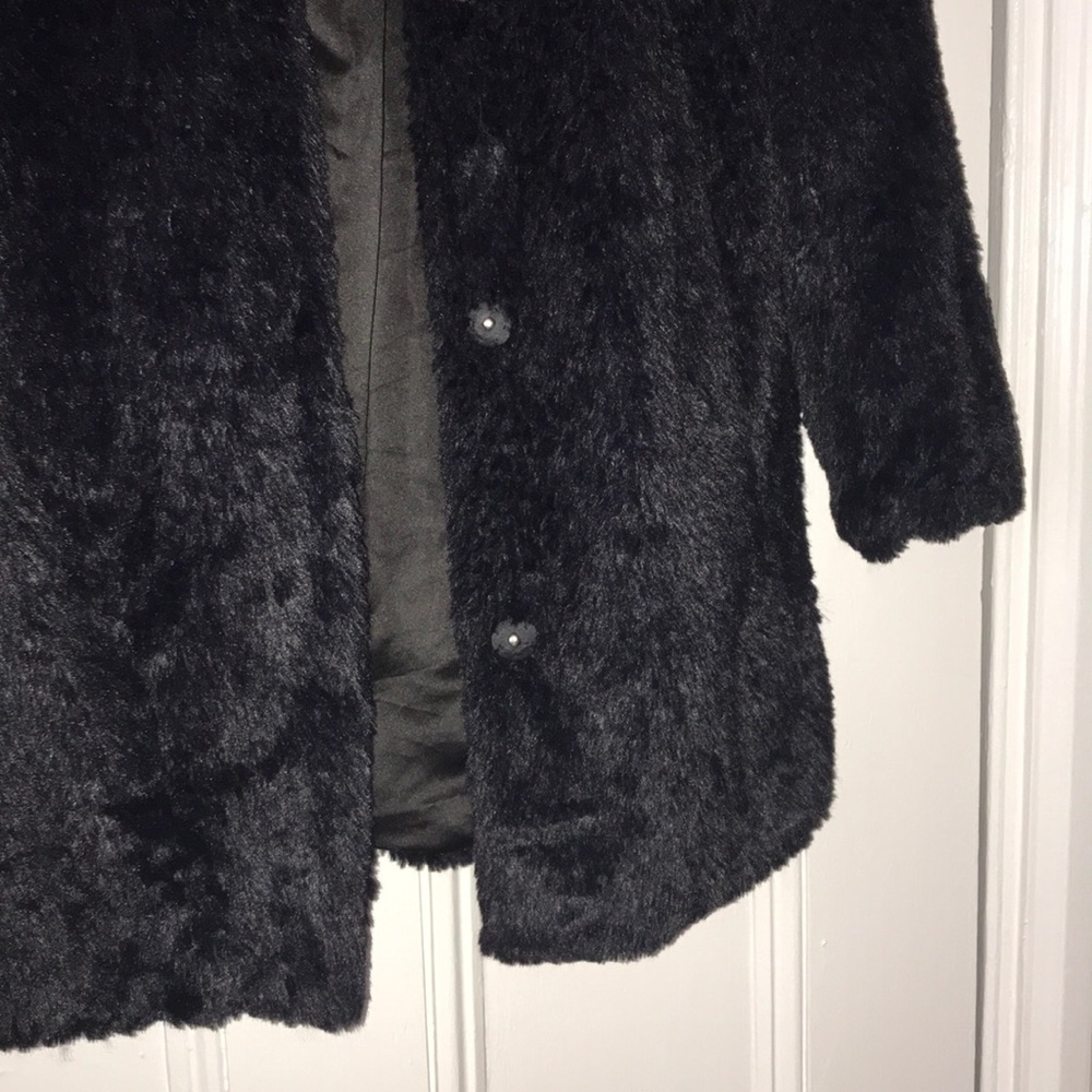 Black Fuzzy Jacket - Picture 5 of 6